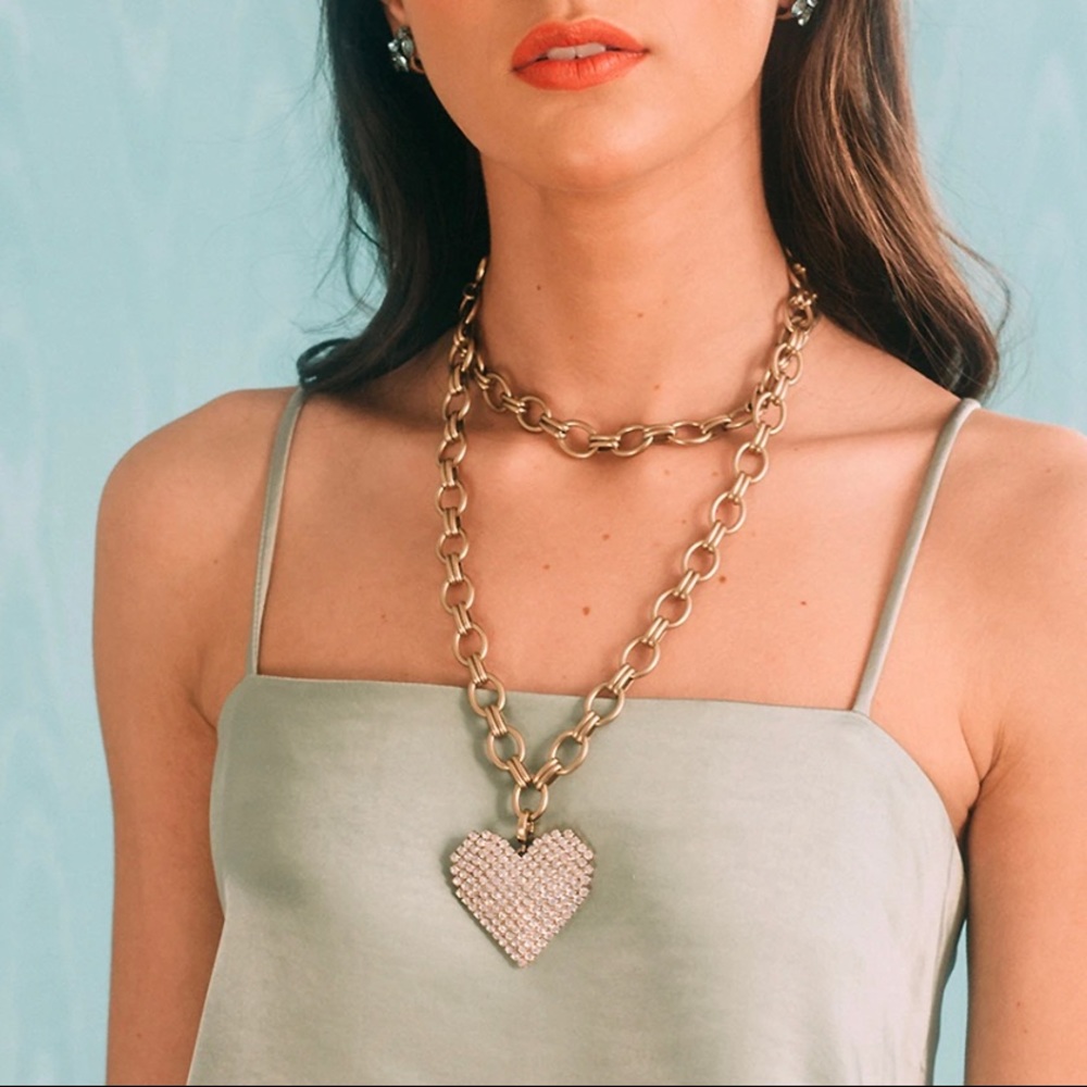 Loren Hope Conrad necklace w/ heart charm